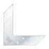 10 Plaques d’Angle NAS 150 150x150x35x2 mm - Acier - Fixation Solide - D-Work