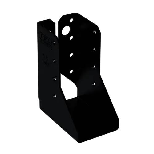 6 Sabots de Solive Pliés C WBZ 49 45x97x75x2 mm - Acier Noir - Fixation Solide - D-Work