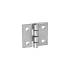 50 Charnières ZSS 40 40x41x1,0 mm - Noir - Fixation Fiable - D-Work
