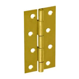 50 Charnières ZO 70x51x1,5 mm - Zinguées - Fixation Durable - D-Work