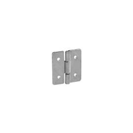 50 Charnières ZO 80 80x63x1,5 mm - Noir - Fixation Durable - D-Work