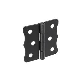 50 Charnières ZO 70 70x51x1,5 mm - Noir - Fixation Durable - D-Work