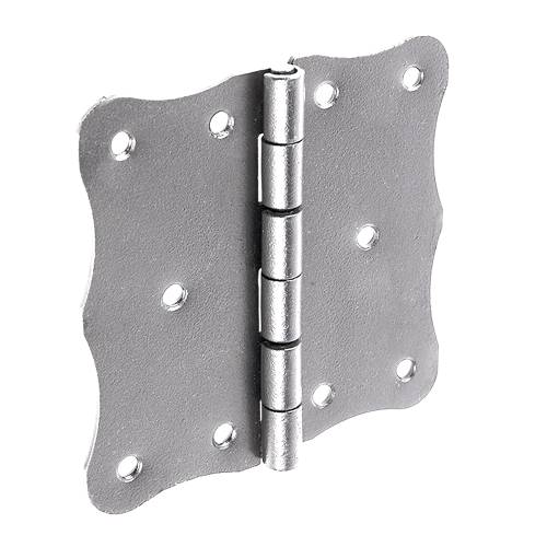 10 Charnières Françaises Décoratives Zof 200 - 200X34X2.0 mm Noir - D-Work