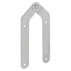 10 Charnières en T 100x30x65x2 mm - Noir - Fixation Robuste - D-Work
