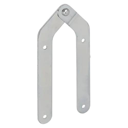 10 Charnières en T 100x30x65x2 mm - Noir - Fixation Robuste - D-Work