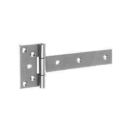 10 Charnières de Portail ZB 300 300x45x90x3 mm - Noir - Acier Robuste - D-Work