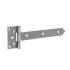 10 Charnières De Portail Zb 350 - 350X45X90X3.0 mm Noir - D-Work