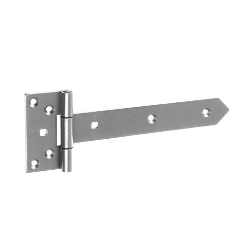 10 Charnières de Portail ZB 350 350x45x90x3 mm - Noir - Acier Robuste - D-Work