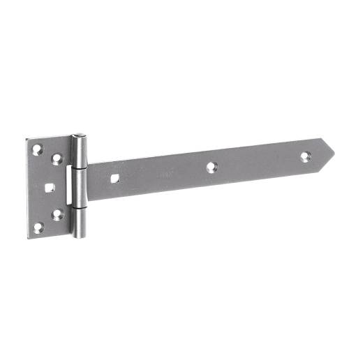 10 Charnières de Portail 400x45x90x3 mm - Acier Noir - Résistantes et Fiables - D-Work