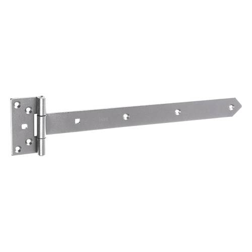 10 Charnières de Portail Renforcées 600x40x110x4 mm - Noir - Résistantes et Durables - D-Work