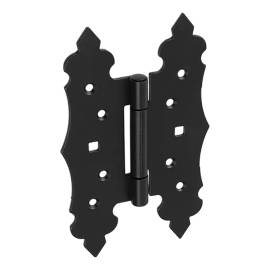5 Charnières d’Angle ZNO 250x200x3 mm Gauche et Droite - Noir - D-Work