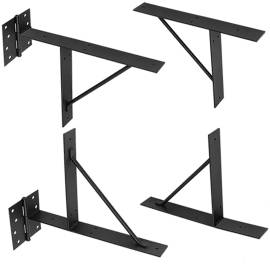 10 Charnières Type T 300x4 mm - Zingué Bichromaté - D-Work