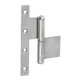 10 Pentures de Portail Avec Serrure ZZB 200 - 200x95x35x2,5 mm - Acier - Fiables et Robustes - D-Work