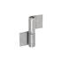 10 Charnières avec Serrure ZZK 130x50x45x2 mm - Acier - Fixation Fiable - D-Work