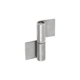 10 Charnières avec Serrure ZZK 130x50x45x2 mm - Acier - Fixation Fiable - D-Work