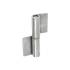 10 Charnières avec Serrure ZZK 175x75x55x2 mm - Acier - Fixation Fiable - D-Work