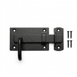 10 Loquets de Portail WOK 100 100x58x2,5 mm - Noir - Fixation Robuste - D-Work