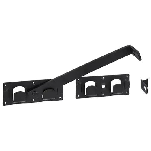2 Verrous Renforcés WCZ 350x200x2,5 mm - Noir - Sécurité Renforcée - D-Work