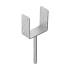 6 Supports De Poteau Ps 120U - 121X120X60X4.0 mm Galvanisé Zingué - D-Work