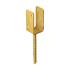 6 Supports De Poteau Znz Ps 60U - 61X120X60X4.0 mm Galvanisé Zingué Bichromaté - D-Work