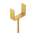 6 Supports De Poteau Znz Ps 150U - 151X120X60X4.0 mm Galvanisé Zingué Bichromaté - D-Work