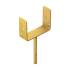 6 Supports De Poteau Znz Ps 160U - 161X120X60X4.0 mm Galvanisé Zingué Bichromaté - D-Work