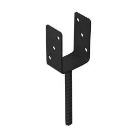 6 Pieds de Poteau AN PS 90U 91x120x60x4 mm - Peint Anthracite - D-Work