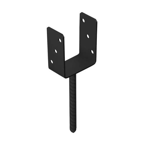 6 Pieds de Poteau AN PS 100U 101x120x60x4 mm - Peint Anthracite - D-Work