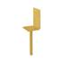 6 Supports de Poteau ZNZ PS 84L 84x130x90x5 mm - Galvanisé Jaune - D-Work