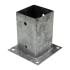 4 Pieds De Poteau Classiques Pss 100 - 101X125X100X4.0 mm Galvanisé - D-Work