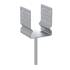 4 Supports De Poteau Zno Pssz 120 - 121X350X150X4.0 mm Galvanisé À Chaud - D-Work
