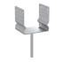 4 Supports De Poteau Zno Pssz 160 - 161X350X150X4.0 mm Galvanisé À Chaud - D-Work
