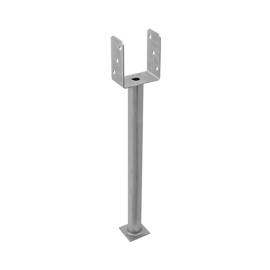 Support De Poteau Zno Ps 100U R500 - 101X628X124X4.0 mm Galvanisé À Chaud - D-Work