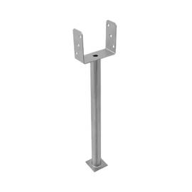 Support De Poteau Zno Ps 140U R500 - 141X628X124X4.0 mm Galvanisé À Chaud - D-Work