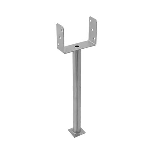 Support de Poteau ZNO PSS 160 R500 161x629x120x4 mm - Galvanisé à Chaud - Résistant et Durable - D-Work
