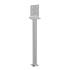 Support De Poteau Zno Psw 90 R500 - 90X641X130X8.0 mm Galvanisé À Chaud - D-Work