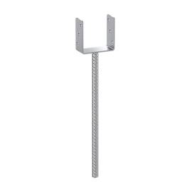 Support De Poteau Zno Ps 120U/500 - 121X624X124X4.0 mm - D-Work