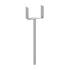 Support de Poteau ZNO PS 160U 161x624x124x4 mm - Acier - Fixation Robuste - D-Work