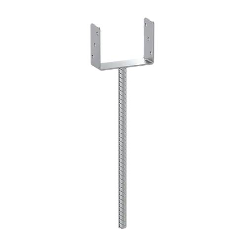 Support De Poteau Zno Ps 160U/500 - 161X624X124X4.0 mm - D-Work
