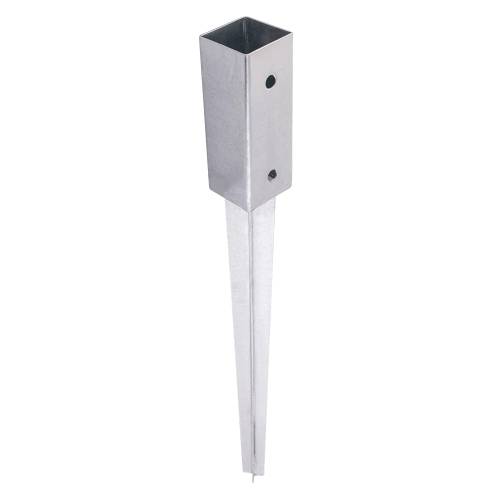 Support de Poteau à Enfoncer PSG 51x600x1,5 mm - Acier - Fixation Robuste - D-Work