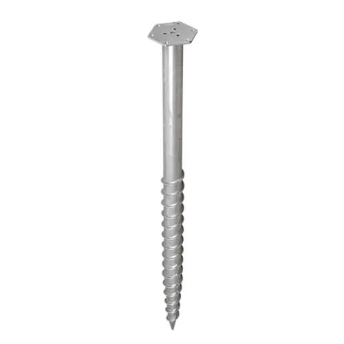 Base De Poteau À Visser Pwm 76/1600 - 76X1600X3.0 mm - D-Work