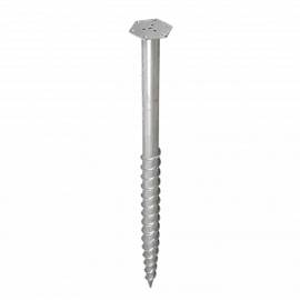 Base de Poteau à Visser PWM 114x1600x3,5 mm - Acier - Fixation Robuste - D-Work