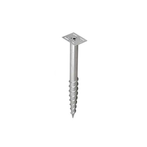 Base De Poteau À Visser PWF 76x1000x3,5 Mm - Acier - Fixation Robuste - D-Work