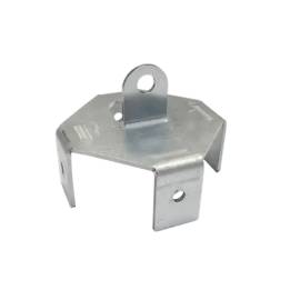 6 Fixations de Poutre Horizontale PWOM 69x30x2 mm - Acier - Fiables et Pratiques - D-Work
