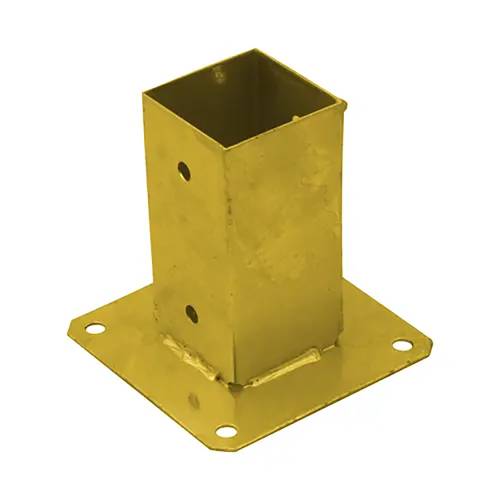 Support De Poteau Znz Psp 70 - 71X150X150X1.8 mm Galvanisé Zingué Bichromaté - D-Work