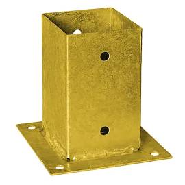 Support de Poteau ZNZ PSP 90 91x150x150x1,8 mm - Galvanisé Zingué Bichromaté - D-Work