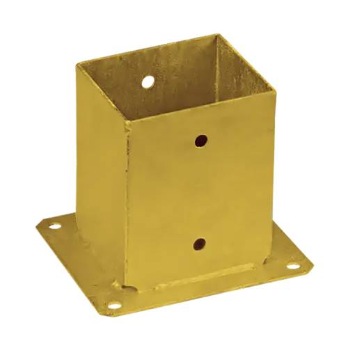 Support de Poteau ZNZ PSP 101x150x150x2 mm - Galvanisé Zingué Bichromaté - D-Work