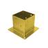 Support de Poteau ZNZ PSP 141x150x220x2,5 mm - Galvanisé Zingué Bichromaté - D-Work