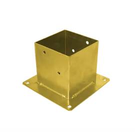 Support De Poteau Znz Psp 140 - 141X150X220X2.5 mm Galvanisé Zingué Bichromaté - D-Work