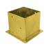 Support De Poteau Znz Psp 200 - 201X200X260X2.5 mm Galvanisé Zingué Bichromaté - D-Work
